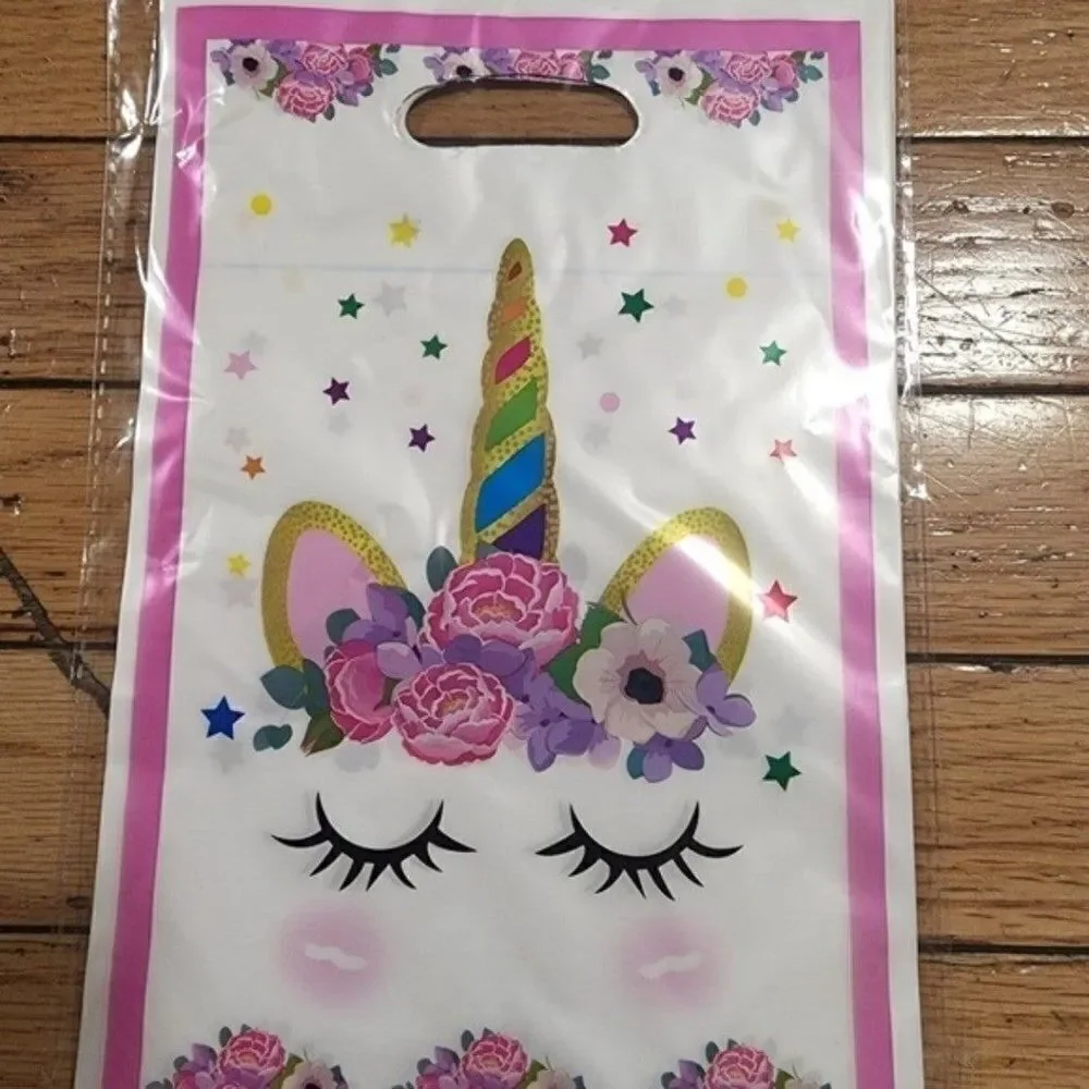 Unicorn Party Bags 10 pcs Party Bags Favours Loot Bag Treat for Girls Birthday
